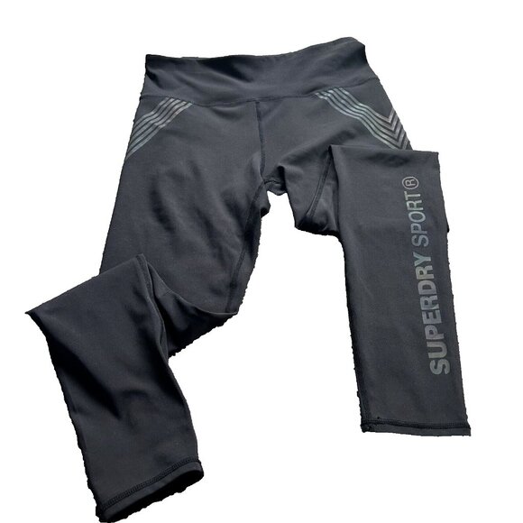 Superdry Womens Leggings 10 Sport Training Seamless Power Holographic Logo - Picture 3 of 11